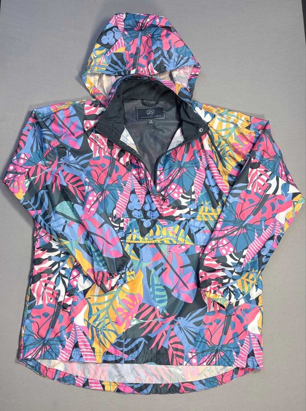 Lauren James  Lightweight Colorful Windbreaker Running Hiking Womens Small